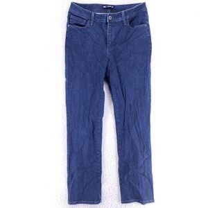 Lee Jeans Women Size 10 Blue Denim Straight Stretch Mid Rise Cotton VTG Classic